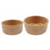 Miska pro psy Beige Embosed PAW