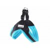 Postroje pro psy – modrý hrudní postroj Doodlebone Airmesh Boomerang Blue