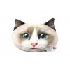 Polštář ve tvaru hlavy kočky plemene Ragdoll (2)