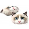 Polštář ve tvaru hlavy kočky plemene Ragdoll