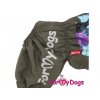 Pláštěnka pro psy ForMyDogs KHAKI, CAMO vzor (detail 2)