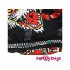 Pláštěnka pro psy od ForMyDogs, černá s potiskem (detail 2)