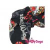 Pláštěnka pro psy od ForMyDogs, černá s potiskem (detail 3)
