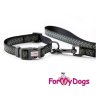 Obojky pro psy –  černý obojek z kolekce ForMyDogs BONES (2)