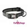 Obojky pro psy –  černý obojek z kolekce ForMyDogs BONES