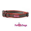 Obojky pro psy – černo-oranžový obojek z kolekce ForMyDogs BONES BLACK (3)