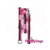 Obojky pro psy – fuchsiový obojek z kolekce ForMyDogs FUCHSIA/BROWN (3)
