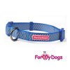 Obojky pro psy – modrý obojek z kolekce ForMyDogs BLUE REFLECTIVE STRIPES (2)