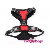 Postroje pro psy – černo-červený hrudní postroj „RED“ od ForMyDogs (2)