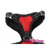 Postroje pro psy – černo-červený hrudní postroj „RED“ od ForMyDogs (4)