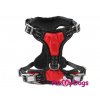 Postroje pro psy – černo-červený hrudní postroj „RED“ od ForMyDogs (3)