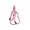 Kvalitní postroj pro psy z vysokopevnostního nylonu od ROSEWOOD. Rychlozapínání na pevnou sponu, nastavitelné rozměry, barva růžová (4).