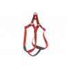 Kvalitní postroj pro psy z vysokopevnostního nylonu od ROSEWOOD. Rychlozapínání na pevnou sponu, nastavitelné rozměry, barva červená (6).