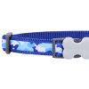 Obojek pro psy od Red Dingo. Praktický obojek z pevného nylonu s odolnou sponou a nerez kroužkem, vzor Camouflage Navy (2).