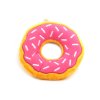 Oblíbená hračka pro psy – plyšový donut. Příjemný hebký materiál, výběr velikostí, barva růžová/žlutá. (3)