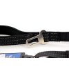 Velmi praktické, krátké vodítko pro psy s bezpečnostní spojkou k autopásu. Reflexní prošívání, nastavitelná délka 55–85 cm. Černé. (2)