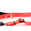 Velmi praktické, krátké vodítko pro psy s bezpečnostní spojkou k autopásu. Reflexní prošívání, nastavitelná délka 55–85 cm. Oranžové. (2)