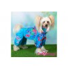 Obleček pro fenky pláštěnka BLUE FLOWERS 9