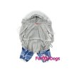 Obleček pro psy zimní overal SILVER BLUE 4