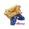 Obleček pro fenky zimní overal GOLD BLUE