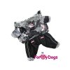 Zimní obleček pro psy overal BLACK PATCHWORK