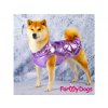 Obleček pro větší psy i fenky bunda METALLIC VIOLET 9