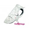 Obleček pro větší psy i fenky bunda METALLIC SILVER 2