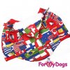Zimní bunda pro psy a fenky FOR MY DOGS, vlajky