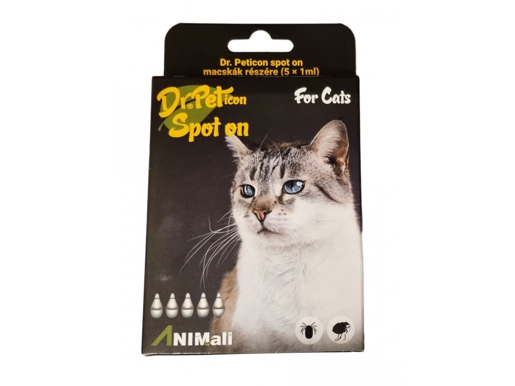 Dr.Peticon pipety proti blecham a klistatum pro kocku
