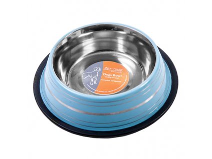 Modrá nerezová miska pro psa (Objem misky 0,95)