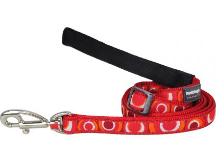 Nylonové vodítko Red Dingo Circadelic červené (Šířka: 12mm)