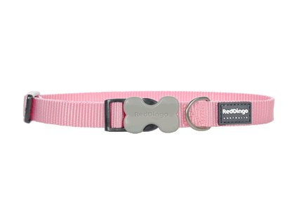 Nylonový obojek Red dingo classic bledě růžový (Velikost XS)