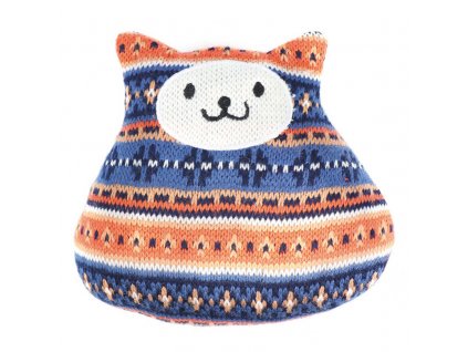 Vánoční pískací hračka pro psa - kočka oranžová