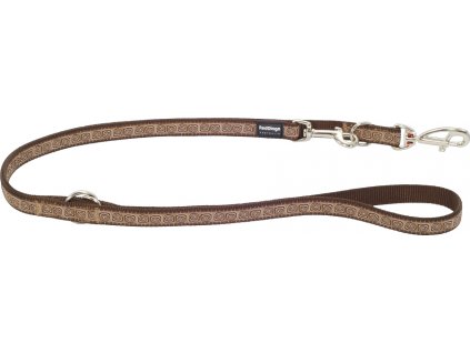 Přepínací vodítko Red Dingo HYPNO hnědé (Šířka 20 mm)
