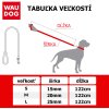 Nylonové vodítko svítící fialové 122cm (Velikost S)