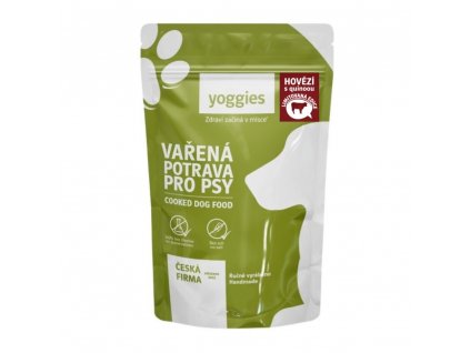 2734 650g yoggies varena potrava pro psy hovezi maso s quinoou a kloubni vyzivou