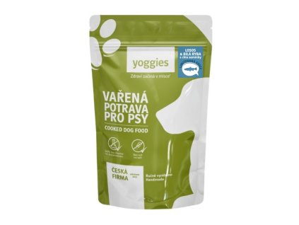 2726 650g yoggies varena potrava pro psy losos a bila ryba s chia seminky a kloubni vyzivou