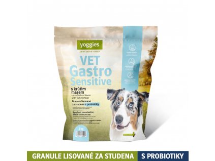 2kg yoggies vet gastro sensitive s krutim masem granule lisovane za studena s probiotiky