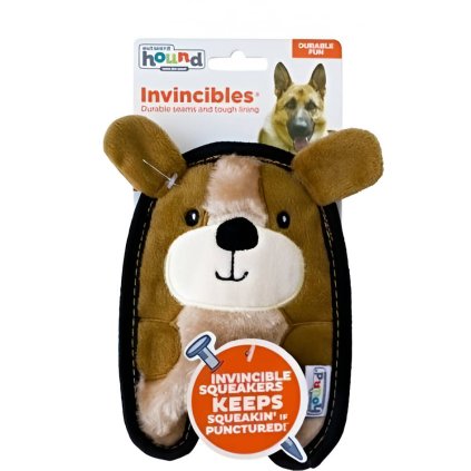 Odolná plyšová pískacia hračka pre psa - Invincibles Psík