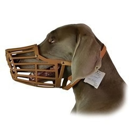 Plastový náhubok pre psa CVET UH hnedý