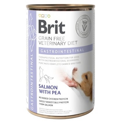 Brit Veterinary Diets GF dog Gastrointestinal 400 g konzerva