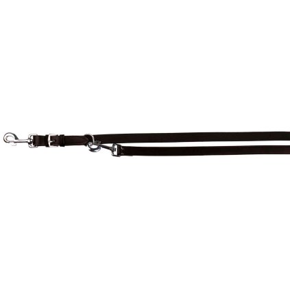 Vodítko kožené ACTIVE - čierne 2m/18mm