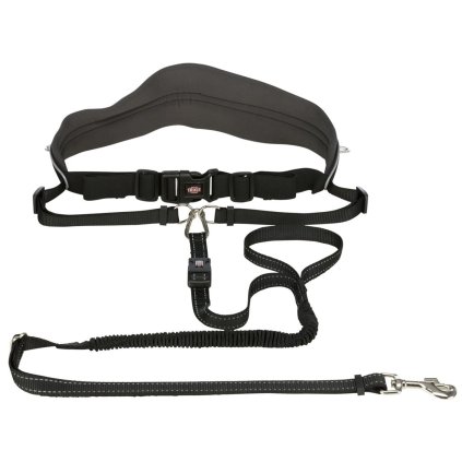 Pás na beh s nylonovým vodítkom pre stredné a veľké psy vodítko na beh so psom