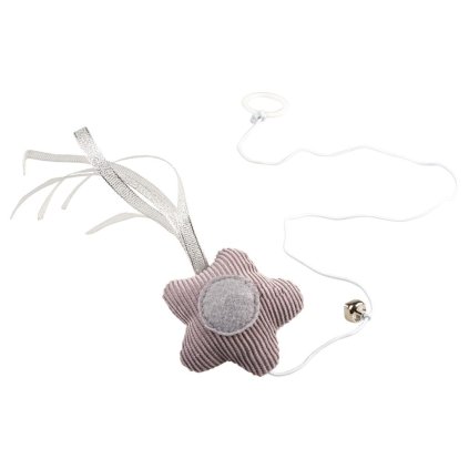 Hračka DUVO+ hviezda jemná s pružným zvončekom pre mačku