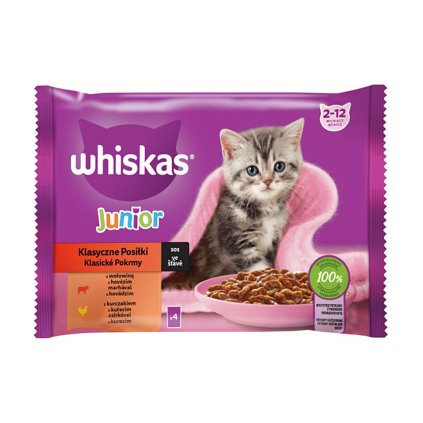 Whiskas kapsičky Core Junior Klasický výber 4x85g