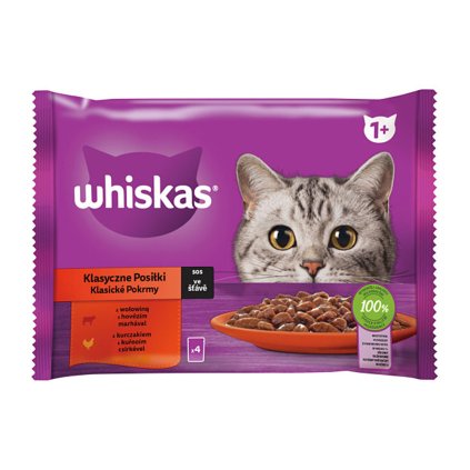 Whiskas Klasický výber so zeleninou v šťave 4 x 85 g