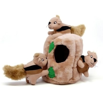 cuchacia hracka domcek s tromi veverickami plysove hracky pre psa