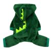 Fleecový kostým pre psa s kapucňou Dino