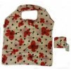 Taška skládací polyester - makové květy