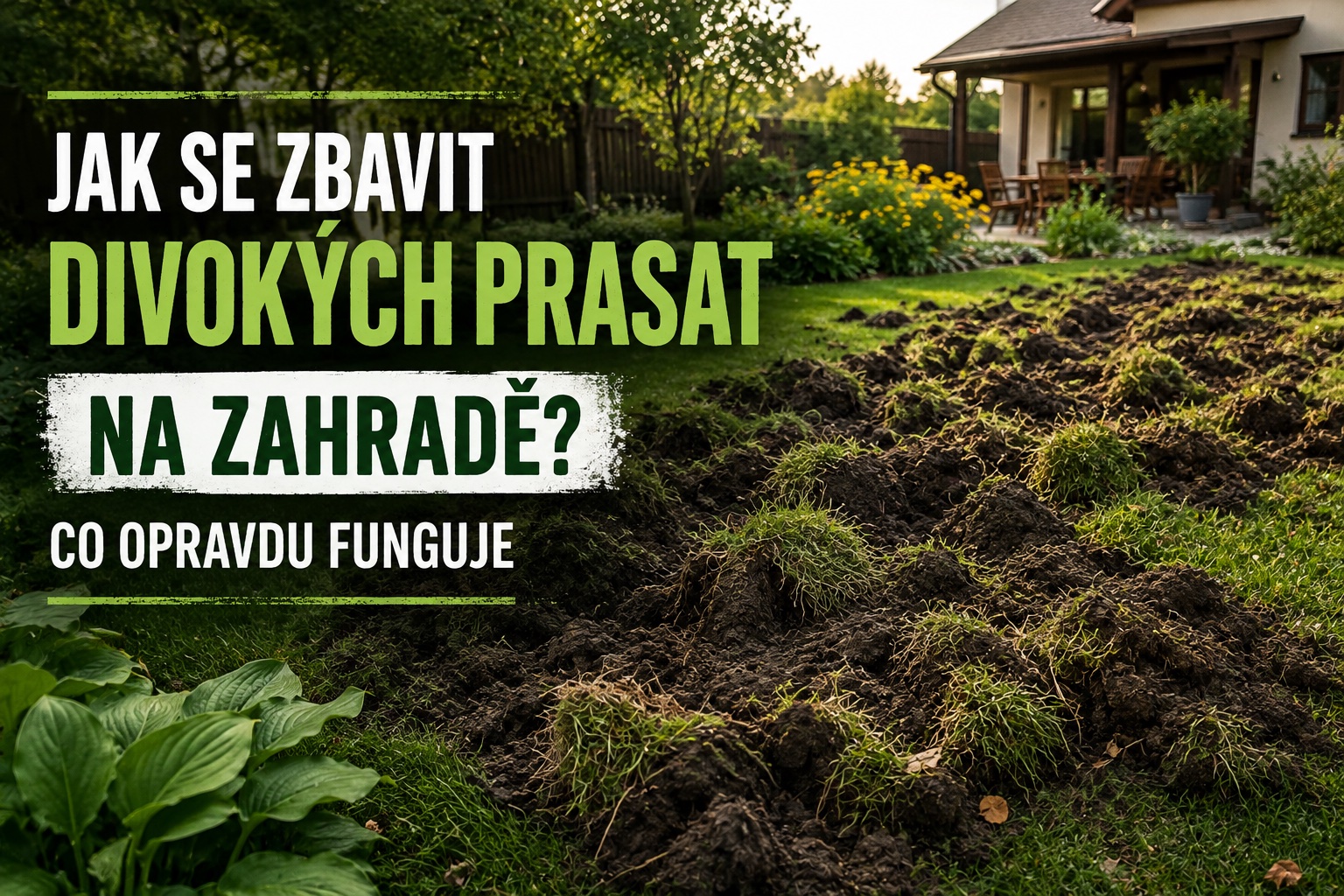 Jak se zbavit divokých prasat na zahradě? Co opravdu funguje